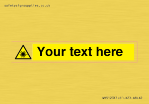 Custom Laser Hazard Sign